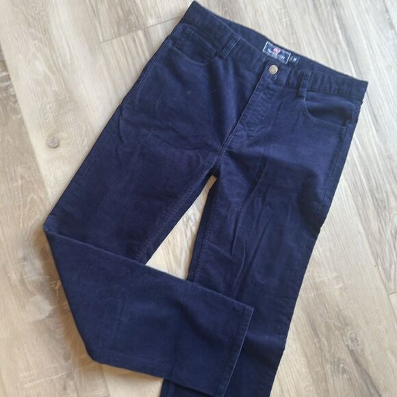 Vineyard Vines Navy Blue Corduroy Pants Size 16 - Picture 4 of 7
